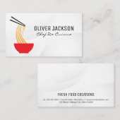 麺器と箸 名刺 (正面/裏面)