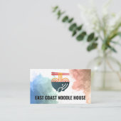 麺器と箸 |料理 ロイヤリティカード (スタンド正面)