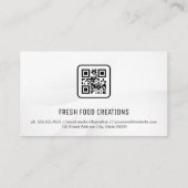 麺器と箸 | QRコード 名刺 (裏面)