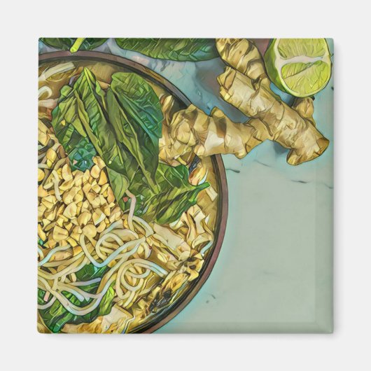 麺好きの贈り物 マグネット (正面)