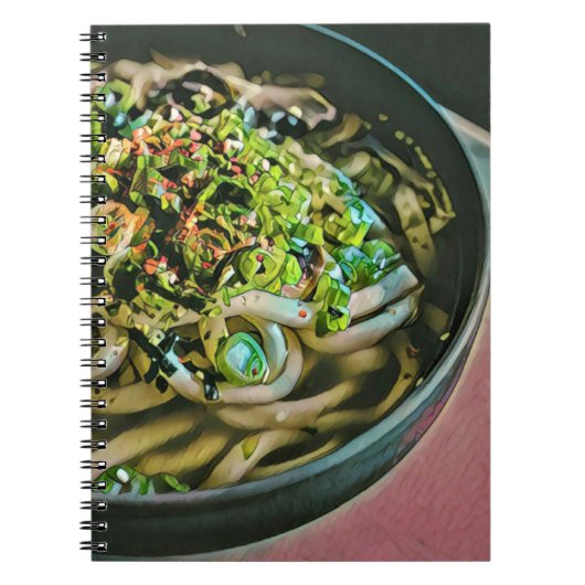 麺愛好家デザイン ノートブック (正面)