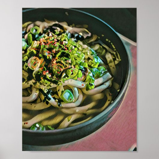 麺愛好家デザイン ポスター (正面)