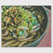 麺愛好家デザイン ラッピングペーパー (フラット)