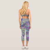 麺抽象芸術繰り返し名7文字HWCL カプリレギンス (裏面)