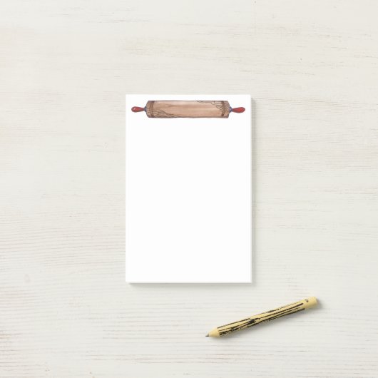 麺棒 ポストイット (デスク上)