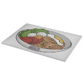 麺漫画イラストレーション カッティングボード (角)