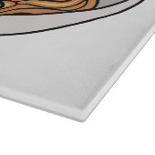 麺漫画イラストレーション カッティングボード (角)