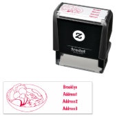 麺漫画イラストレーション セルフインキングスタンプ (インサイチュ)