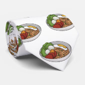 麺漫画イラストレーション ネクタイ (ロール)