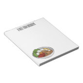 麺漫画イラストレーション ノートパッド (アングル)