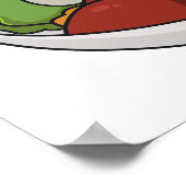 麺漫画イラストレーション ポスター (角)