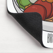 麺漫画イラストレーション マウスパッド (コーナー)