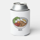 麺漫画イラストレーション 缶クーラー (缶裏面)