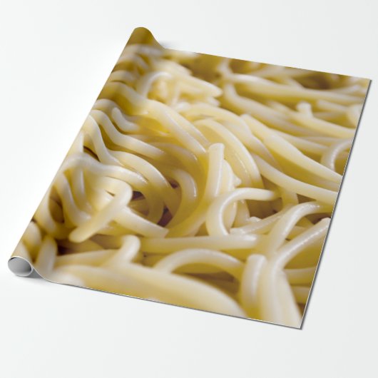 麺類のパターン ラッピングペーパー (アンロールド)