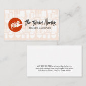 麺類フ包まれたのまわりにーク | イタリアン食 名刺 (正面/裏面)