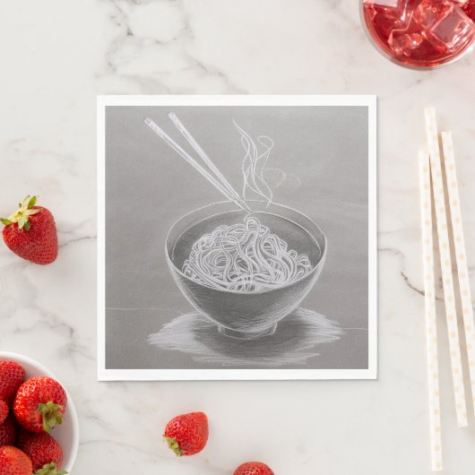 麺類 – スタンダードランチョンナプキンス紙 スタンダードランチョンナプキン (インサイチュ)