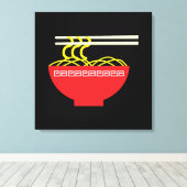 麺 キャンバスプリント (インサイチュ (ウッドフロア))