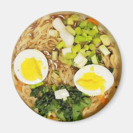 麺、ラーメンおもしろいスープ写真 マグネット