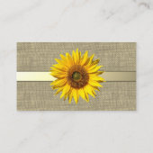 麻とひまわり ウェディングレジストリーカード エンクロージャーカード (裏面)