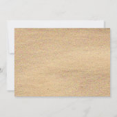 麻とビーチのウェディングシャワー招待状 招待状 (裏面)