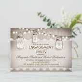 麻とメイソンジャー 結婚式招待 招待状 (スタンド正面)