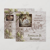 麻と木のウェディング招待状 招待状 (正面/裏面)