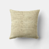 麻のクリスマスエンジェルスロー枕 クッション (裏面)