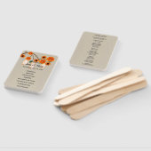 麻のサビれたオレンジ色の花のメイソンジャー ウェディング ハンドファン (組立なし)