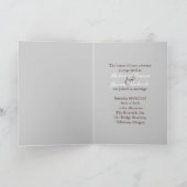 麻のジャーのウェディング ウェスタンカントリーアウトドア 招待状 (内部)