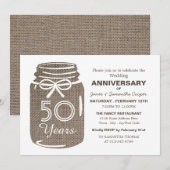 麻のビン、周年記念 案内状 (正面/裏面)