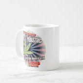 麻のプラスチック コーヒーマグカップ (正面左)