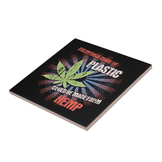 麻のプラスチック タイル (側面)