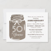 麻の実のメイソンジャー, 結婚記念日 案内状 (正面)