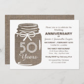 麻の実のメイソンジャー, 結婚記念日 案内状 (正面/裏面)