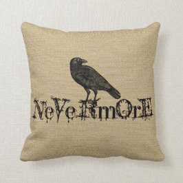 麻の織物風ハロウィン枕 クッション