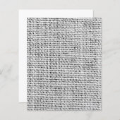 麻の葉のテクスチャー スクラップブック ペーパー - ラスティック ホワイト (正面/裏面)