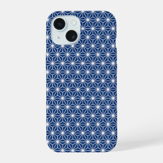 麻の葉模様 iPhone 15ケース