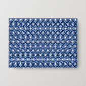 麻の葉 缶バッジ (正面)