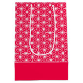 麻の葉 | ASANOHA着物日本の柄クリスマスギフト ミディアムペーパーバッグ (裏面)