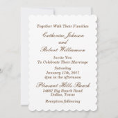 麻ひもと古材の板に有刺鉄線と花の招待状 招待状 (裏面)