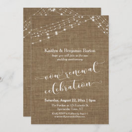 麻ひも ライト ストリングス 誓いの更新 喜びの祭典 招待状