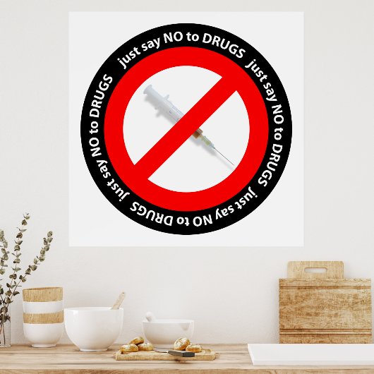 麻薬に対してノーと言いなさい ポスター (キッチン)