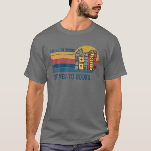 麻薬に対してノーと言う書籍へのYesRed Ribbon Week V Tシャツ (正面)