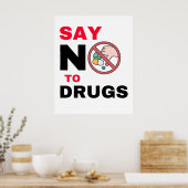 麻薬のポスターにノーと言う ポスター (キッチン)