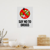 麻薬のポスターにノーと言う – 18x24 ポスター (キッチン)
