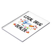 麻薬の売人Tシャツ ノートブック (左側)