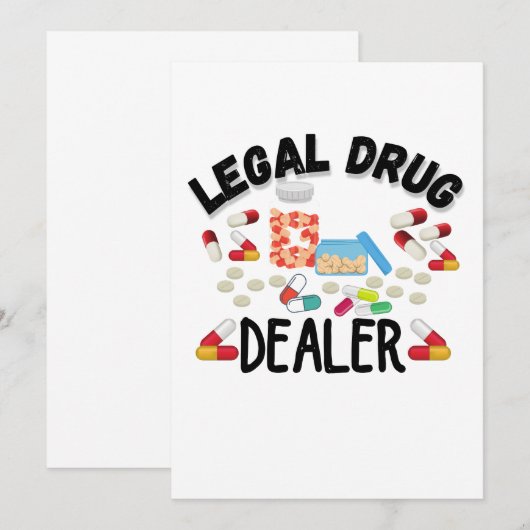 麻薬の売人Tシャツ 招待状 (正面/裏面)