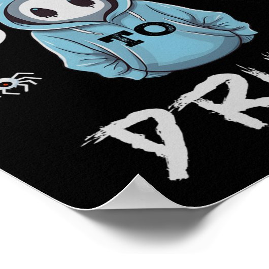 麻薬の面白いハロウィーン赤いリボン週間Aにブーと言う ポスター (角)