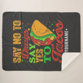 麻薬はタコスにYesを言う シェルパブランケット (正面(横))