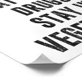 麻薬を食べ学んで野菜を食うな ポスター (角)